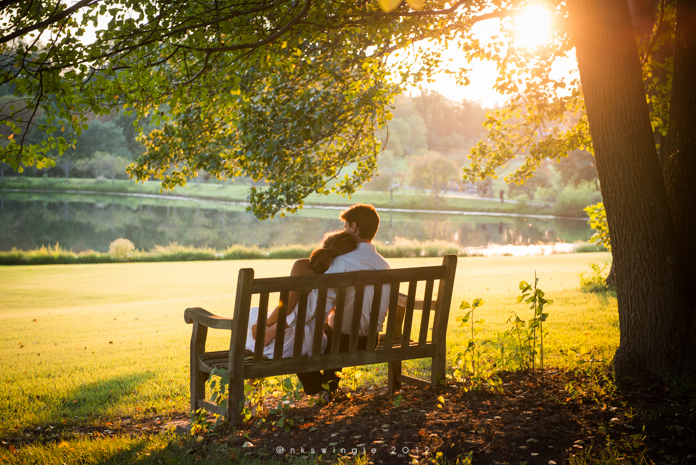 Rob Sara Meadowlark Botanical Gardens Engagement Session